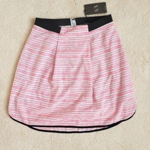 NWT Armani Exchange Pink Striped Lined Skirt szP0 - Picture 1 of 11