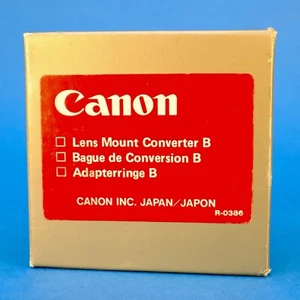 Canon lens mount converter B New Old Stock Ltm To Fd Adapter! - Picture 1 of 5