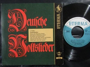 DEUTSCHE VOLKSLIEDER 1. Folge Liebeslieder / Reissue SP DDR 1961 ETERNA 530041 - Foto 1 di 3