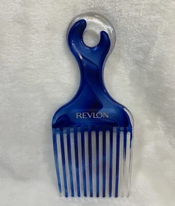 Vintage Revlon 7” Blue Pick Comb Hair Care  Beautiful & RARE! - Picture 1 of 14