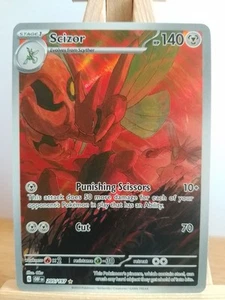 2023 POKEMON SCIZOR FULL ART OBSIDIAN FLAMES 205/197 - Picture 1 of 2