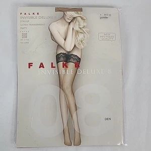 NEW Falke Ultra-Transparent Shimmer 08 Den Tights Powder Sz 9.5-10 - Picture 1 of 6