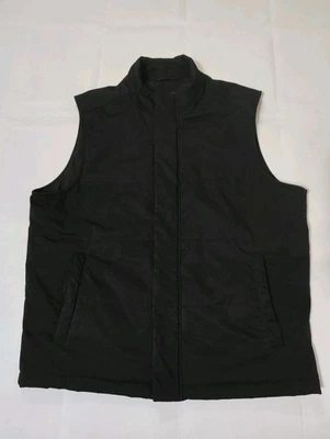 Chaleco Zara Hombre Negro Cuello Embudo Con Relleno Ligero Interior Talla L Foto 1 de 4