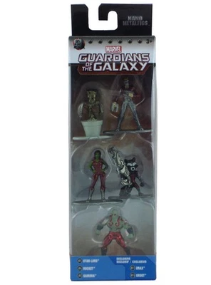 Jada Nano Metalfigs Guardians Of The Galaxy 5-Pack Marvel Baby Groot Drax Gamora - Image 1 of 2