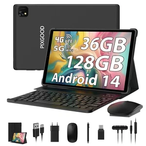 Tablette 10 Pouces 4G LTE et 5G WiFi Android 14.0 Octa-Core 36GB RAM 128GB RO... - Photo 1/7