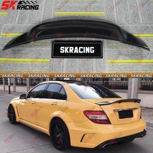 Forged/Carbon Fiber/Glossy Black Rear Spoiler Wing Fit BENZ W204 Sedan 2008-2012 - Bild 1 von 35