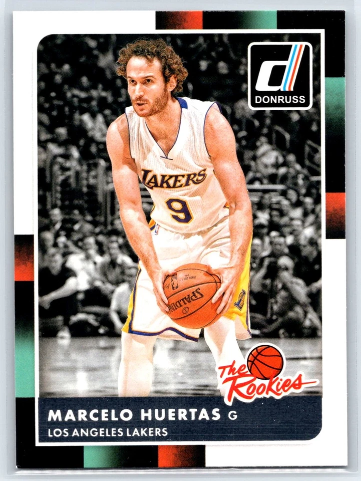 2015-16 Donruss Marcelo Huertas Rookie The Rookies Los Angeles Lakers RC #37 - Image 1 of 2
