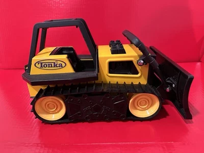 Bulldozer Tonka Toy 2012 #92961 amarillo cabina de acero prensado ~ Hasbro ~ Ex. Estado! Foto 1 de 4