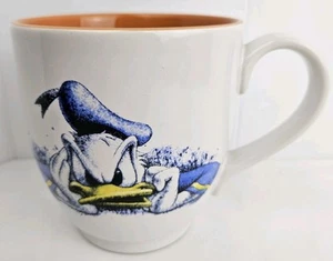 Disney Donald Duck Angry Mug Coffee Cup Disney Store Large 20oz Orange interior - Picture 1 of 7