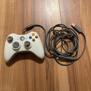 [Good condition] Xbox 360 wired controller white - Picture 1 of 5