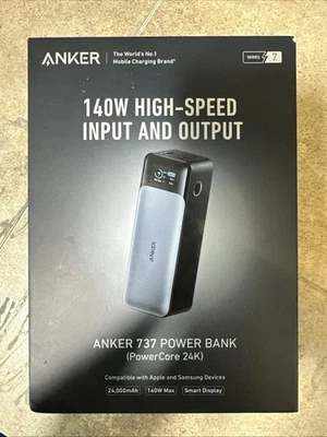 Anker A1289011 24000 mAh - Black - Image 1 of 4