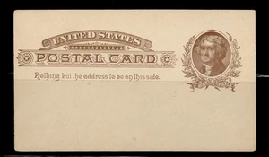 POSTAL CARD Sc# UX8 UNUSED PRE PRINTED ON REVERSE NAT.BANK of SHELBVILLE TENN. - Picture 1 of 3