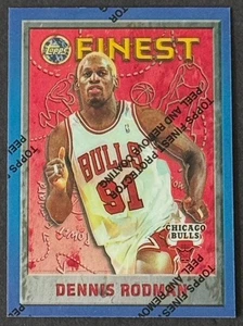 DENNIS RODMAN 1995-96 Topps Finest #149 w/peel CHICAGO BULLS *Free Shipping* - Picture 1 of 2