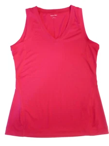 Camiseta sin mangas SPORT TEK rosa talla mediana tejida elástica para mujer ropa deportiva - Imagen 1 de 3