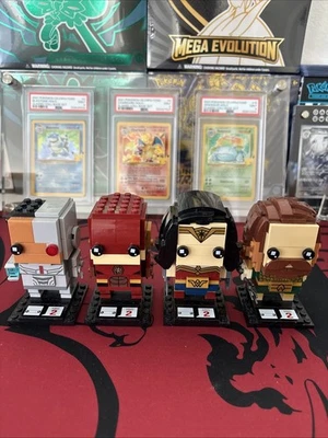 LEGO BRICKHEADZ: Wonder Woman (41599) con Flash, Cyborg, Aquaman. Juego de 4. Foto 1 de 4
