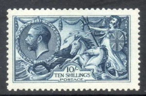 1913 10/ Caballo de mar bajo agua azul índigo Sg 402 N69 (1) gato como nuevo £950 2 - Imagen 1 de 2