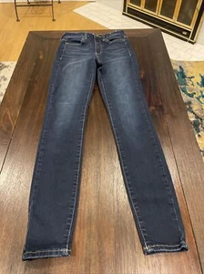 So High Rise Ultimate Leggings Girls Blue Denim Jeans Size 0/24W Pants - Picture 1 of 4