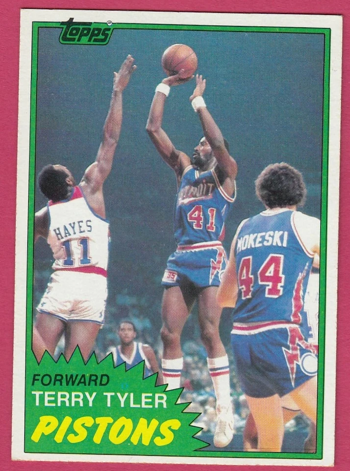 1981-82 Topps Basketball # 84 Terry Tyler Pistons NM-MT - Image 1 of 1