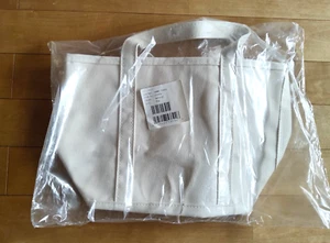 L.L.Bean Boat and Tote Bag Zipper Top Medium Size 16L Natural TA112636 New - Picture 1 of 8