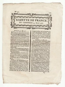 1766 may23, French Gazette Liquidation of Canada cards Money, Letters and Claims - Imagen 1 de 8