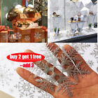 80 Christmas Glitter Window Stickers Removable Art Decal Home Shop Wedding Party