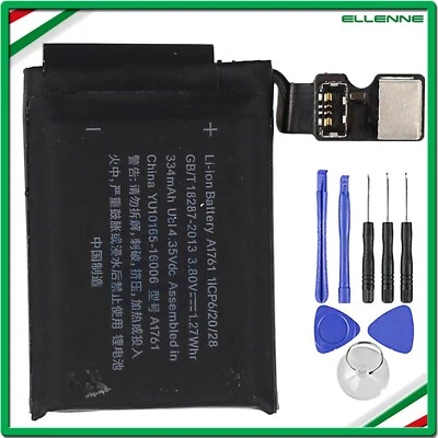 ✅ BATTERIA PER APPLE WATCH SERIE 2 GENERAZIONE 42mm IWATCH A1761 334mAh ✅ - Immagine 1 di 4