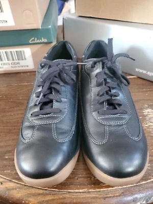 Rockport Beech Tree Walking shoes sneakers Black leather Womens 8.5 Kinetic Air - Image 1 of 4