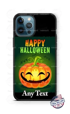 Funda Personalizada Feliz Halloween Calabaza Sonriente Teléfono para iPhone Samsung Foto 1 de 4