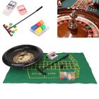 16 Inch Roulette Wheel Latout Set Pad Felt Chip Rake Mat For Casino Party Game