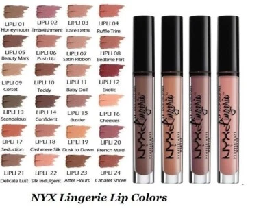 NYX COSMETIC PROFESSIONAL MAKEUP LIP LINGERIE MATTE LIQUID LIPSTICK .13oz CHOOSE - Image 1 of 3