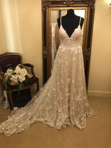 Madi Lane Wedding Dress Style BONNIE Size 14 Ivory/Mocha NEW!! - Picture 1 of 12