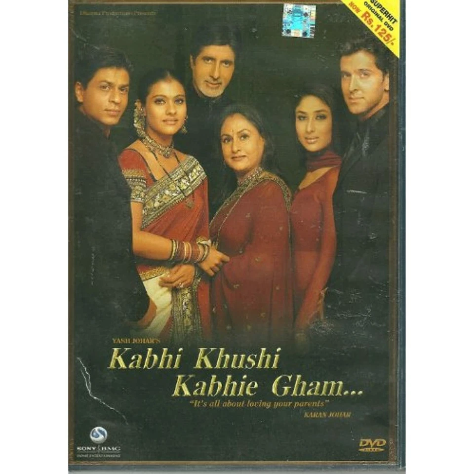 Kabhi Khushi Khabhie Gham [Bollywood] (DVD, 2003, With English Subtitles) NEW - image 1 of 1