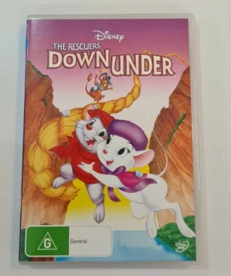 The Rescuers Down Under - Walt Disney (Region 4) Animated DVD. VGC.  - image 1 of 2