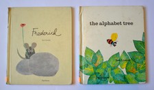 Lot 2 Vintage Leo Lionni Vintage Books The Alphabet Tree & Frederick (Ex Lib) HC