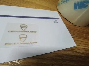 Ducati Performance Gold Oro decals X2 adesivi autocollants ステッ - Foto 1 di 3