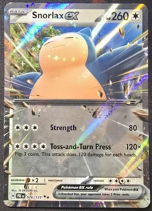 Snorlax ex 076/131- Near Mint Double Rare Holo Card - Prismatic Evolutions MINT - Picture 1 of 6