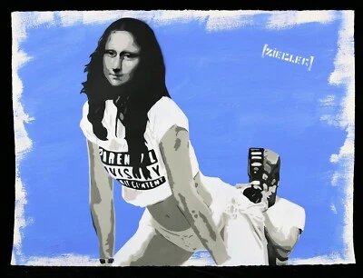 ADESIVOS ZIEGLER T ASSINADO + dface, shepard fairey,banksy,faile,martin whatson - Imagem 1 de 4