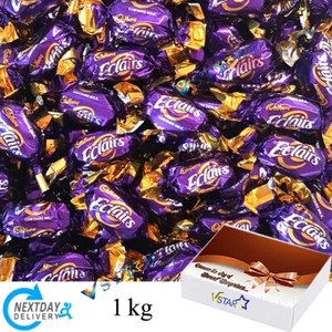 Cadbury Chocolate Eclairs Pick Mix Bolso Retro Dulces Caramelo Clásico 1 kg - Imagen 1 de 2