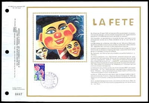 FRANCIA CEF 1976 LA FETE CIRCO CIRCO CIRCO CLOWN ARLECCHINO GIOSTRA zf73 - Foto 1 di 2