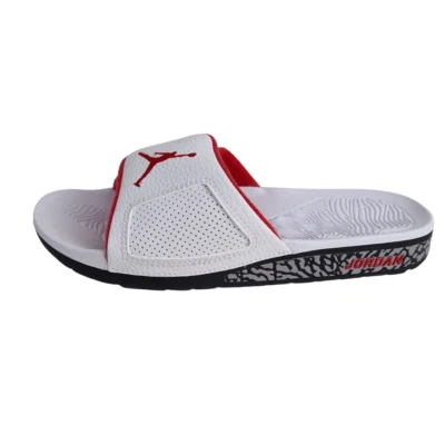 Nike Hombre Air Jordan Hydro 3 Retro Sandalia Universidad 854556 103 Blanco Rojo Talla 8 Foto 1 de 4