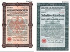 12 RM 50 RPf. Auslosungsschein + Schuldverschreibung Deutsches Reich 1925