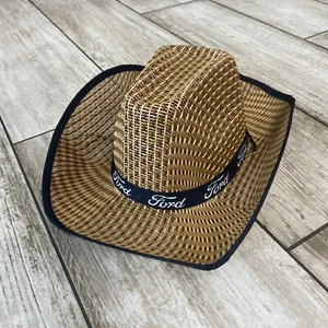 Genuine Ford Motor Company Western Straw Cowboy Hat NWOT - Picture 1 of 8