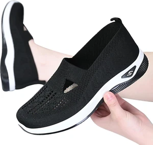 Sneakers Ortopediche Da Donna - Scarpe Senza Lacci Da Donna Con Supporto per L'A - Foto 1 di 12