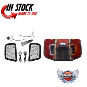 CUSTOM DYNAMICS LED LOWER FAIRING INSERTS LIGHTS 2006-2013 HARLEY TOURING - Picture 1 of 3