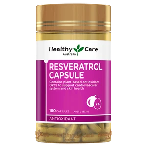 New Healthy Care Resveratrol Capsule 180 Capsules HealthyCare Antioxidant OPCs - Picture 1 of 4