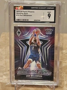 2023-24 Panini Phoenix Shooting Stars #19 Zion Williamson SSP CGC Mint 9 Pelican - Picture 1 of 2