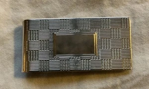 Seltene signierte Leonore Dosko Handarbeit Sterlingsilber Monogramm Teller Geldklammer - Bild 1 von 7