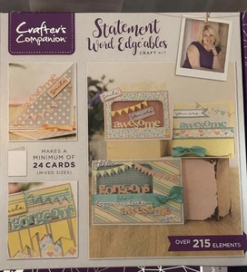 crafters companion boxed cardmaking kits Statement  and Word Edgeables - Picture 1 of 1