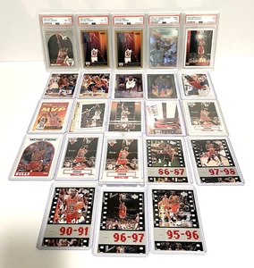 Michael Jordan PSA Lot 🔥 Chicago Bulls 23 Card LOT Upper Deck, Sky Box, Fleer - Picture 1 of 14
