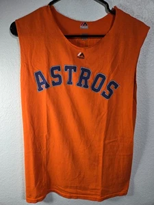 Houston Astros Shirt Mens Size Small Sleeveless Majestic Baseball Correa #1 Tee - Picture 1 of 11